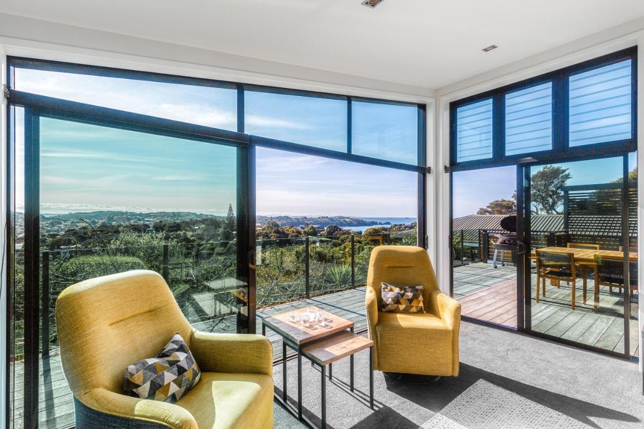 הוילה Oneroa Taonga With Sea Views By Waiheke Unlimited מראה חיצוני תמונה